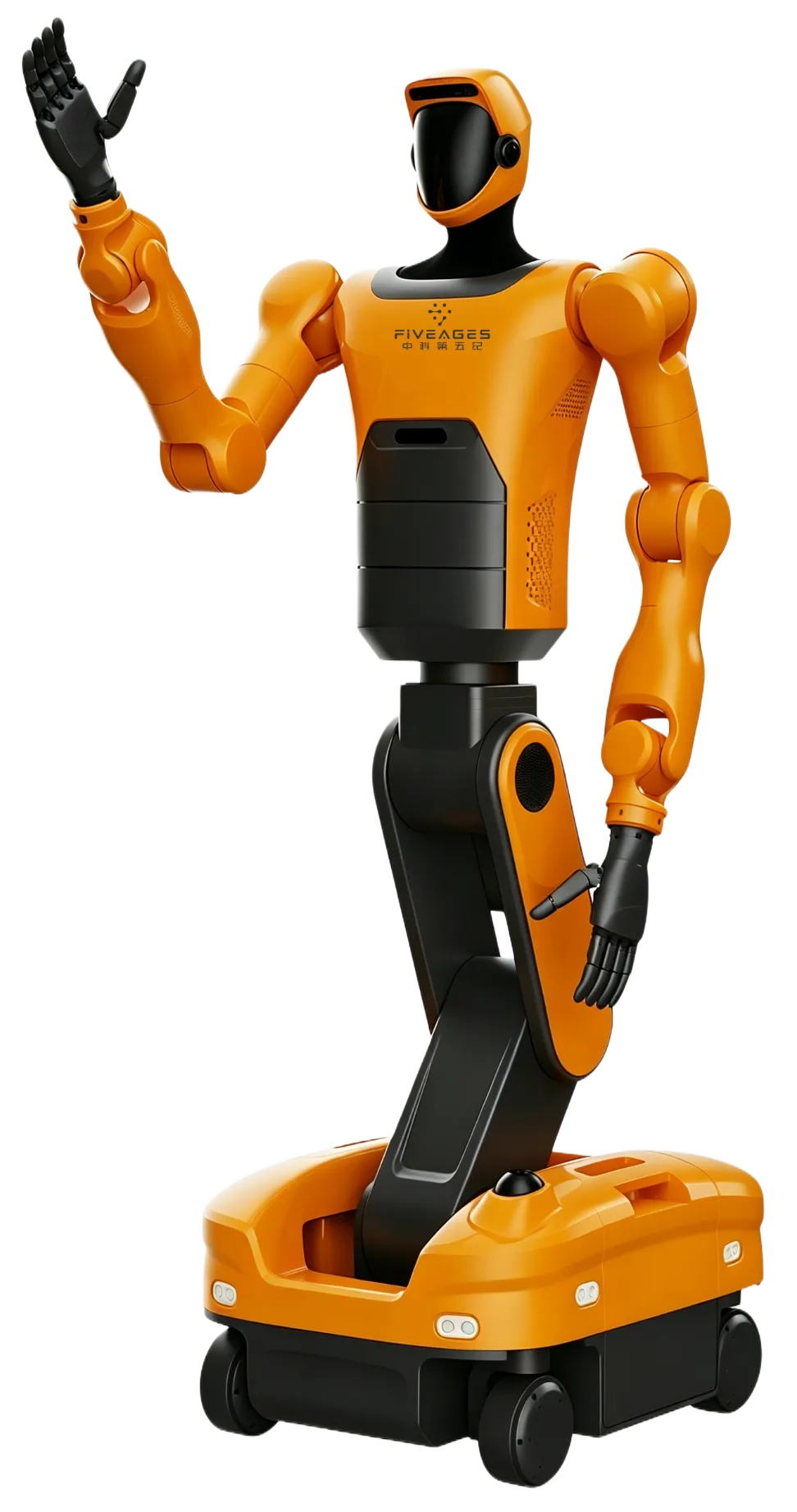 FIVEAGES JI LING-L wheeled humanoid robot full-body view